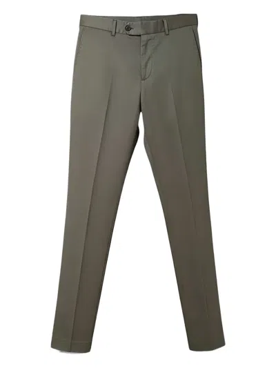 Pt Torino Button-fastening Trousers In Brown