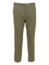 Pt Torino Button-fastening Trousers In Green