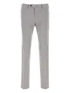 Pt Torino Stretch Modal Blend Pant With Belt Loops In Brown