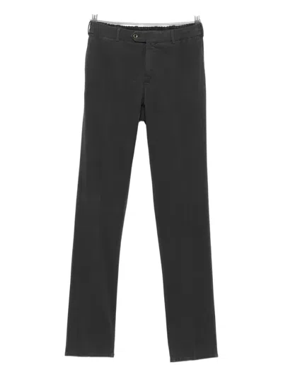 Pt Torino Button-fly Trousers In Gray