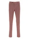 Pt Torino Stretch Modal Blend Pant With Belt Loops In Pink