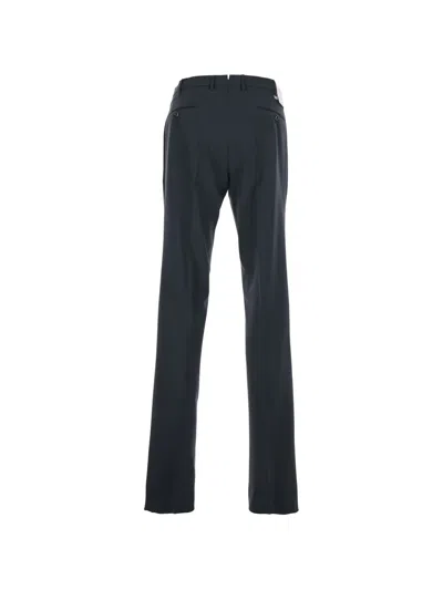 Pt Torino Button Trousers In Blue