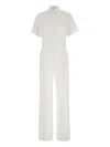 Pt Torino White Tracksuit With Patch Pockets On The Chest And Elastic Waist In Cotton Woman In White