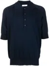 Pt Torino Button-up Polo Shirt In Blue
