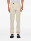 Pt Torino Button-zip Trousers In Neutral