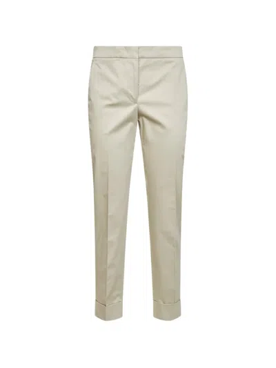 Pt Torino Button-detail Trousers In Neutral