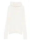 Pt Torino Buttoned Hooded Top In White