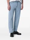 Pt Torino Straight Leg Denim Jeans Five Pocket Design In Blue