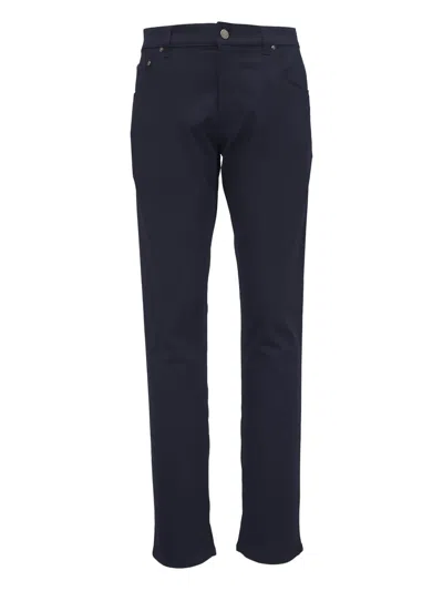Pt Torino Buttoned Trousers In Blue