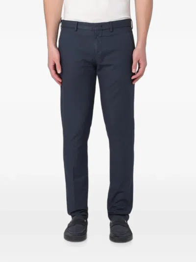 Pt Torino Button-fastening Chinos In Blue