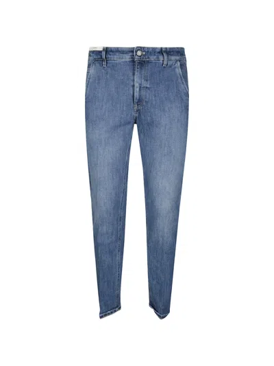 Pt Torino Button-fastening Faded-effect Denim Jeans In Blue