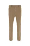 Pt Torino Cappuccino Stretch Cotton Pant In Neutral