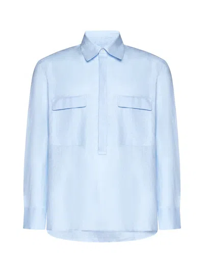 Pt Torino Capsule Shirts In Clear Blue