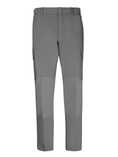 Pt Torino Wool Blend Tailored Trousers In Gray