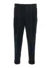 Pt Torino Pleated Trousers In Black