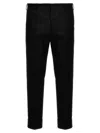 Pt Torino Black Cotton Pants In Black