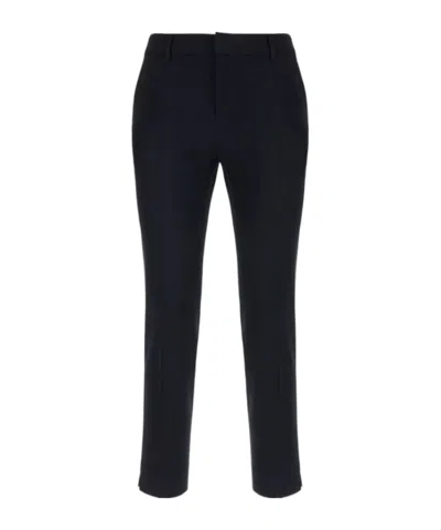 Pt Torino Casual Pants With Belt Loops In Black