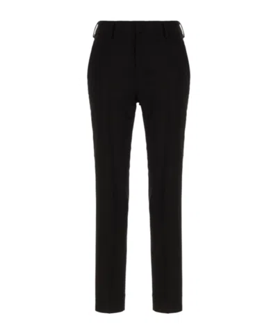 Pt Torino Casual Pants With Belt Loops In Black