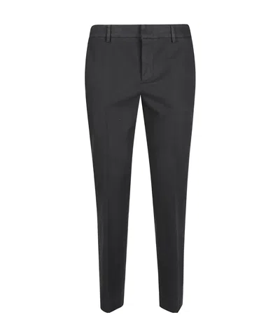 Pt Torino New York Slim Tapered Cotton-blend Pants In Black