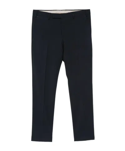 Pt Torino Casual Pants With Belt Loops In Blue