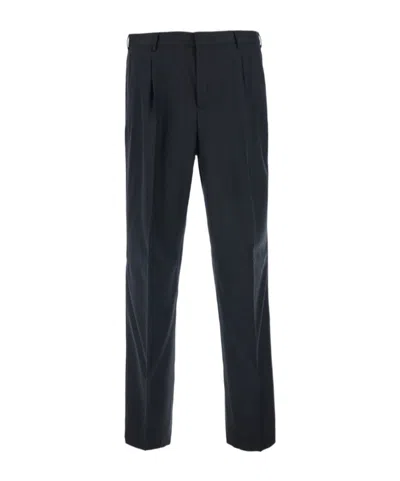 Pt Torino Casual Trousers With Belt Loops In Black