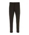 Pt Torino Stretch Wool Blend Tailored Pleated Pants In Brown