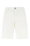 Pt Torino Button-fastening Bermuda Shorts In White