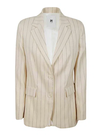 Pt Torino Chaqueta Casual - Crema In White