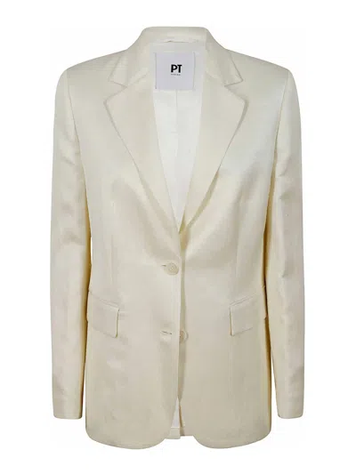 Pt Torino Chaqueta Casual - Crema In White