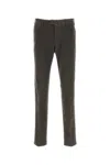 Pt Torino Charcoal Stretch Modal Blend Pant In Multi
