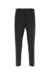 Pt Torino Midnight Blue Stretch Wool Edge Cigarette Pant In 0260