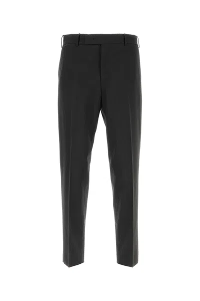 PT TORINO CHARCOAL STRETCH WOOL PANT