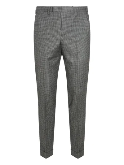 PT TORINO CHECKED-PATTERN TROUSERS
