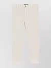 Pt Torino Chino Cotton Pants With Pockets And Loops In Neutral