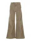 Pt Torino Cindy Soft Stretch Corduroy In Brown