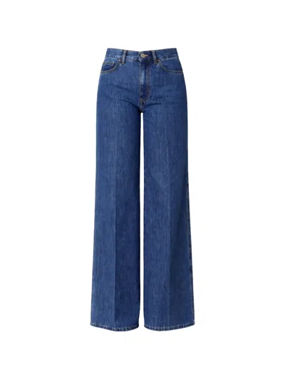 Pt Torino Cindy Wide-leg Jeans In Blue