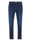 Pt Torino Classic Straight-leg Denim Jeans With Mid-rise Waist In Blue