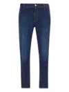 Pt Torino Classic Straight-leg Denim Jeans With Mid-rise Waist In Blue