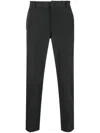 Pt Torino Concealed-fastening Tapered Trousers In Grey