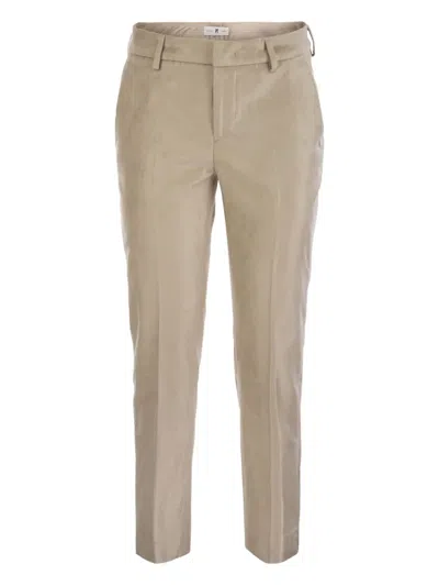Pt Torino Concealed-fastening Trousers In Neutral
