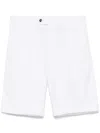 Pt Torino Gabardine Shorts In White