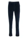 Pt Torino Corduroy Cotton Trousers In Blue