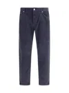 Pt Torino Corduroy Five-pocket Pants In Blue