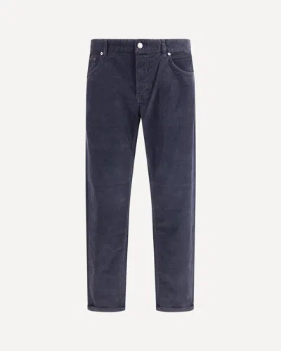 Pt Torino Corduroy Five-pocket Pants In Blue