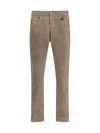 Pt Torino Corduroy Five-pocket Trousers In Brown