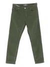 Pt Torino Corduroy Five-pocket Trousers In Brown