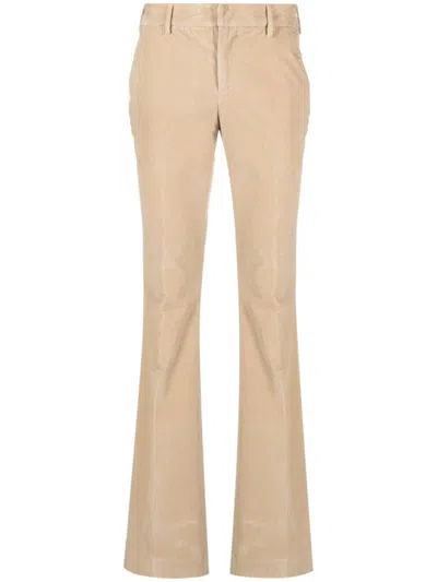 Pt Torino Corduroy Flared Trousers In Blau