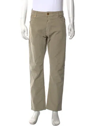 Pre-owned Pt Torino Corduroy Pants In Neutrals