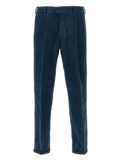 Pt Torino Corduroy Trousers In Blue