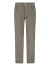 Pt Torino Corduroy Trousers In Gray